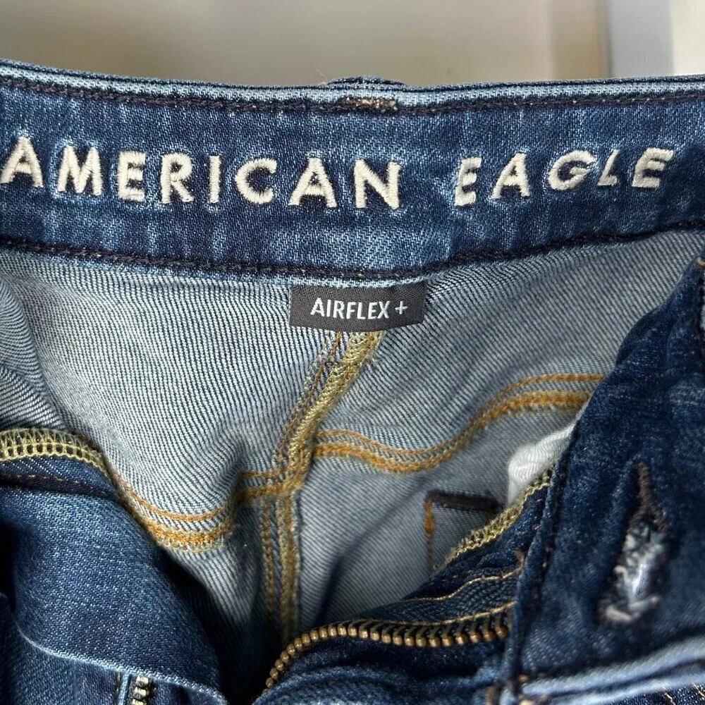 American Eagle Slim Straight Size 34x32 Men Jeans Denim Stretch